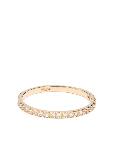 Shop Loyal.e Paris 18kt Recycled Yellow Gold Union Diamond Pavé Ring