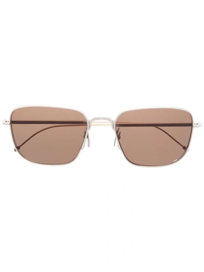 Thom Browne Square-frame Sunglasses In Silber