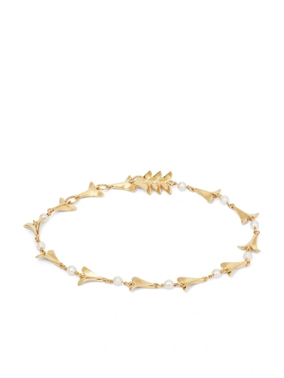 Shop Annoushka X Temperley London 18kt Yellow Gold Pearl Bracelet