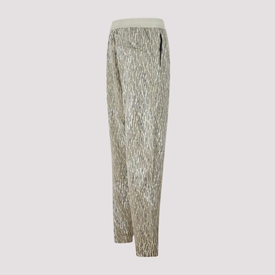 Shop Stone Island Fleece Pants In Nude &amp; Neutrals