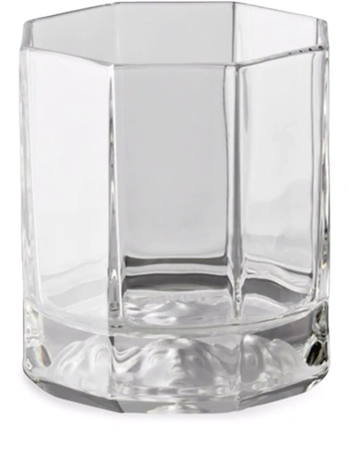 Shop Versace Medusa Lumiere Gb 2 Drink Glasses In Weiss