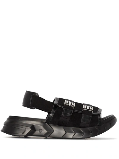 Shop Givenchy Marshmallow Slingback Sandals In Schwarz