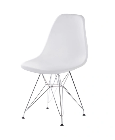 Shop Bold Tones Mid-century Modern Style Plastic Dsw Shell Metal Legs Dining Chair