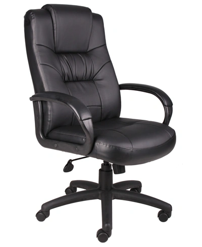 Shop Boss Office Products Executive High Back Flip Arm Chair