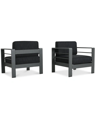 Shop Noble House Madrid Outdoor Club Chairs (set Of 2)