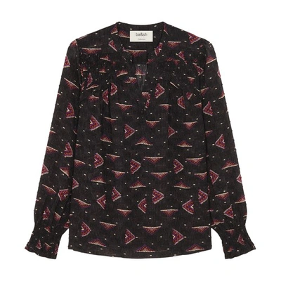 Ba&sh Ba & Sh Cathel Blouse - Carbon In Carbone
