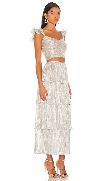 Saylor Gianna Set In Metallic Silver