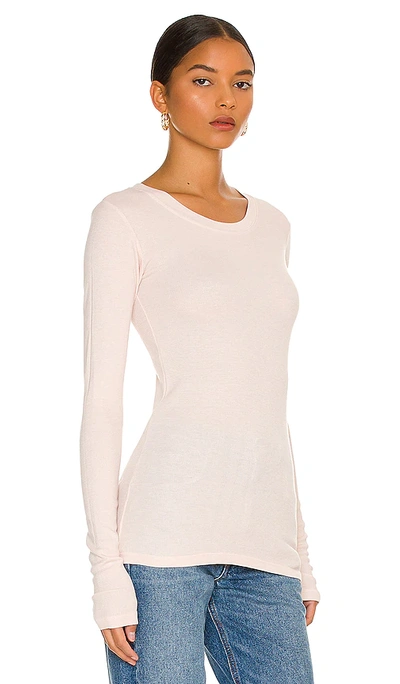 Lamade Long Sleeve Crew Neck Top In Soft Sand