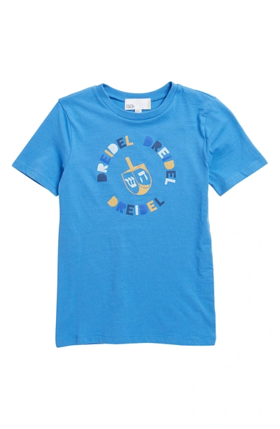 Shop Nordstrom Rack Graphic Print Holiday T-shirt In Blue Palace Dreidel