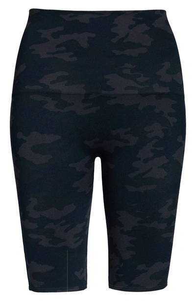 Shop Spanx ® Look At Me Now Seamless Bike Shorts In Black Camo