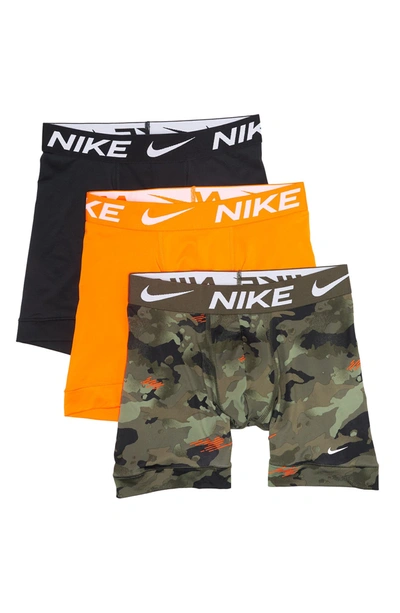 Shop Nike Assorted 3-pack Boxer Briefs In  Camo