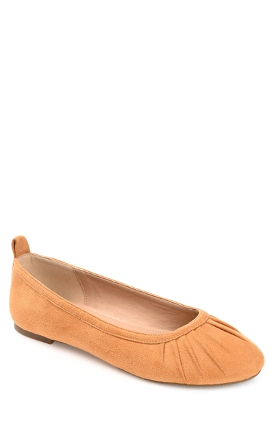 Journee Collection Tru Comfort Foam Tannya Flat In Tan