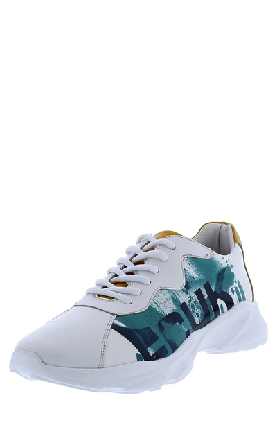 Shop French Connection Altitude Leather Sneaker In Green