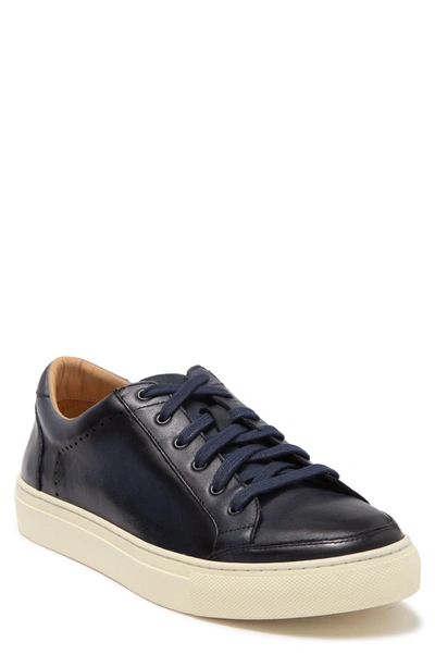 Shop Warfield & Grand Leather Fashion Sneaker In Navy