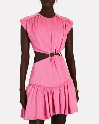 Shop Aje Le Mempris Cut-out Mini Dress In Pink