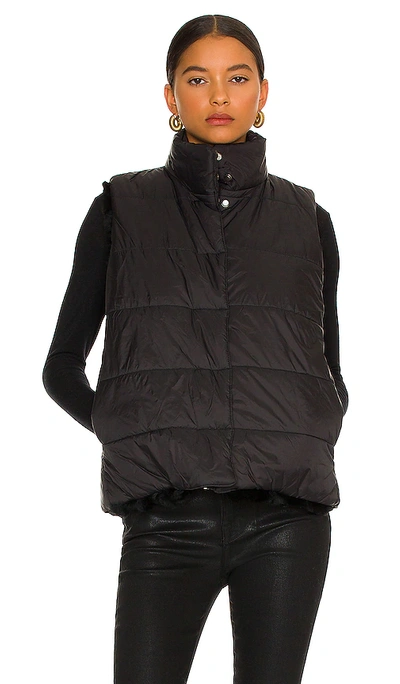 Shop Adrienne Landau Morgan Reversible Fur Vest In Black