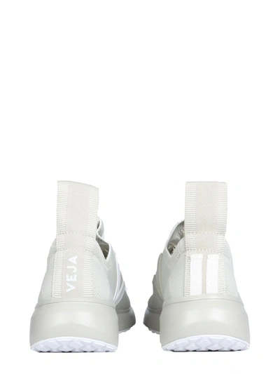 Shop Rick Owens Women's White Synthetic Fibers Sneakers
