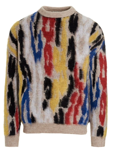 Shop Saint Laurent Men's Multicolor Other Materials Sweater