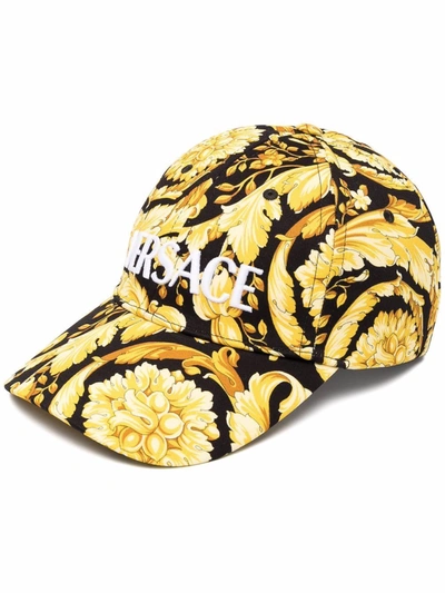 Shop Versace Men's Gold Cotton Hat