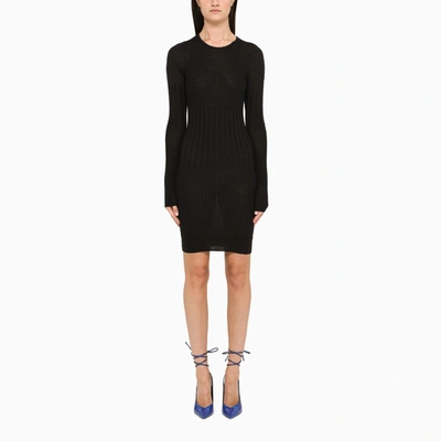 Givenchy Textured Black Dress In Black