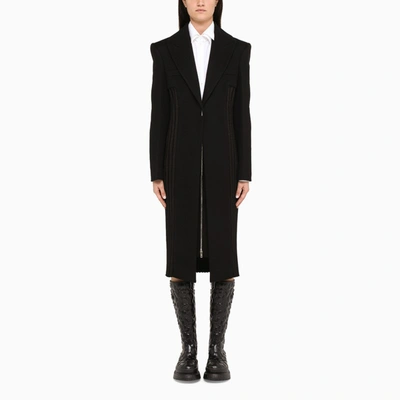 Shop Givenchy Black Single-breasted Coat