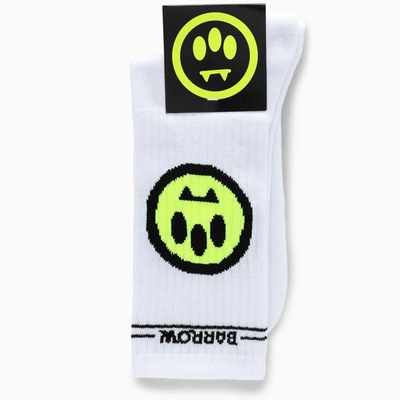 Shop Barrow White Socks With Print