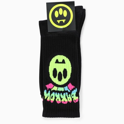 Shop Barrow Black Printed Socks