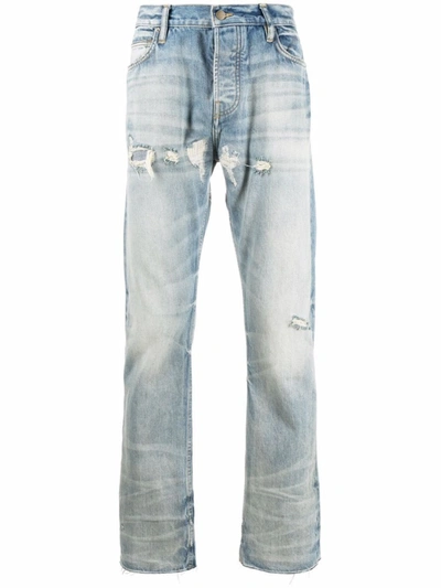 Shop Fear Of God 7th Collection Denim Indigo Vintage Wash In Blue