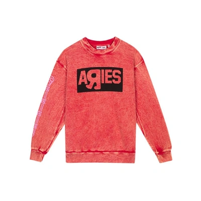 Vans Vault X Aries Crew Sweatshirt (red) | ModeSens