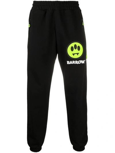 Shop Barrow Black Logo-print Track Pants