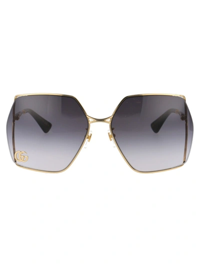 Shop Gucci Gg0817s In Gold