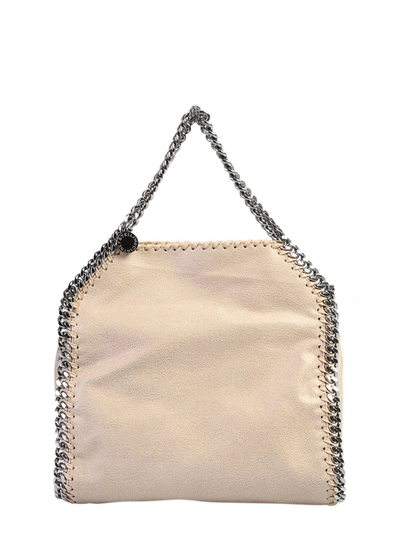 Shop Stella Mccartney Falabella Mini Crossbody Bag In Neutrals