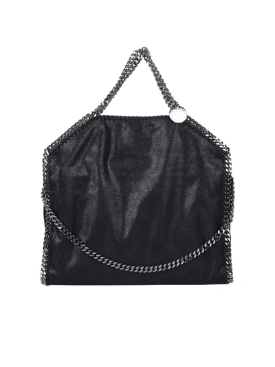 Shop Stella Mccartney Falabella Three Chain Bag In Black
