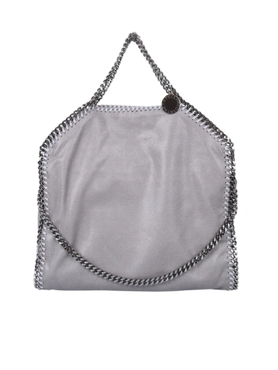 Shop Stella Mccartney Falabella Three Chain Bag In Grey