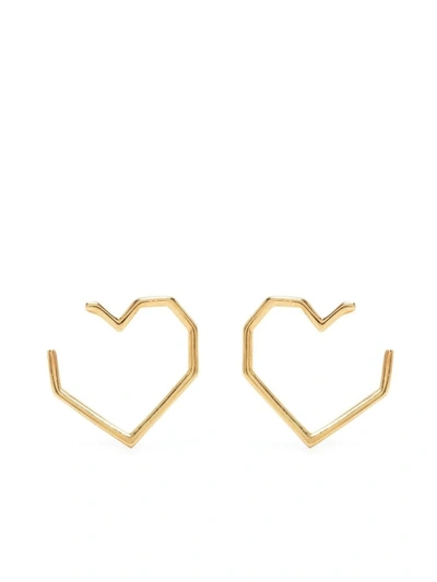 Shop Aliita 14kt Yellow Gold Corazón Earrings