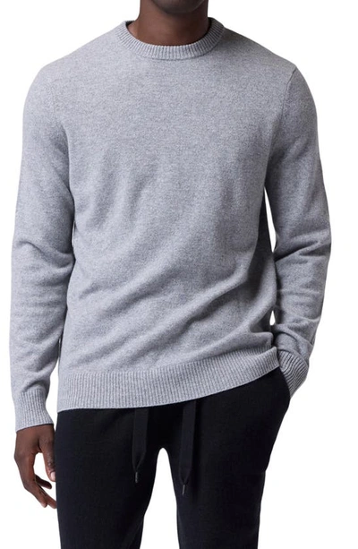 Shop Good Man Brand Cashmere Crewneck Sweater In Grey Heather
