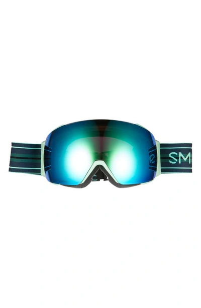 Shop Smith I/o Mag™ Snow Goggles In Bermuda Stripes Green Mirror