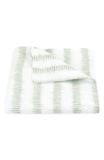 Matouk Attleboro Stripe Print Duvet Cover In Citrus