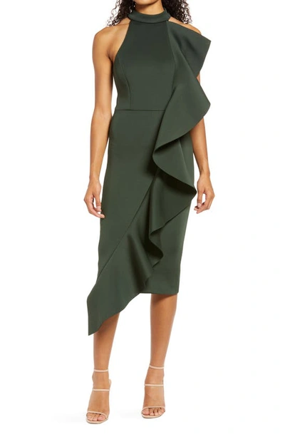 Lavish alice green scuba dress hotsell