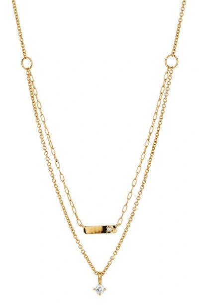 Shop Ajoa Multistrand Necklace In Gold