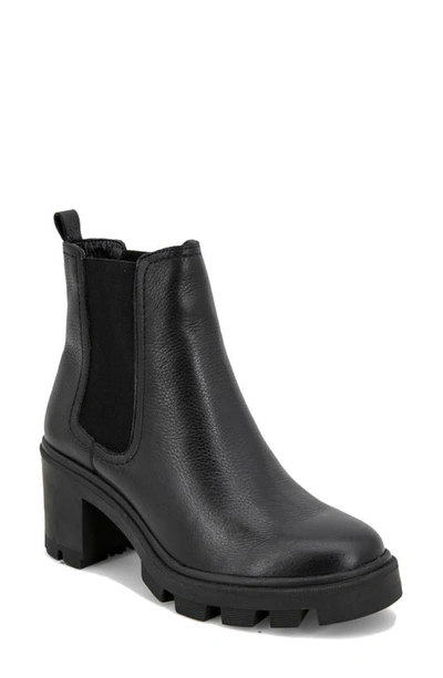 Splendid Women's Melisa Block Heel Leather Chelsea Boots In Black | ModeSens