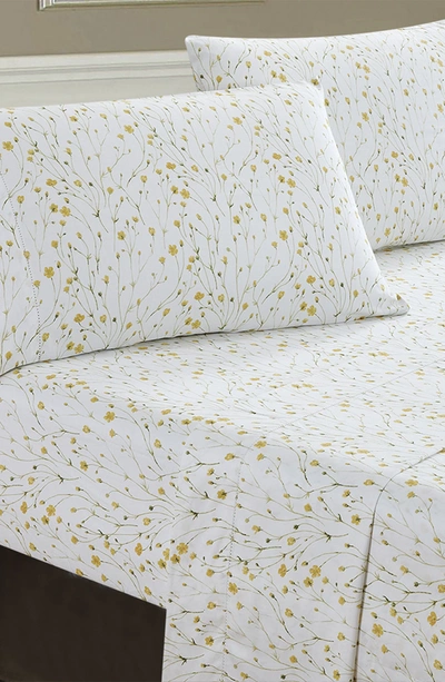 Melange Home Buttercup 400 Count Thread Count 4-piece Sheet Set In Yellow