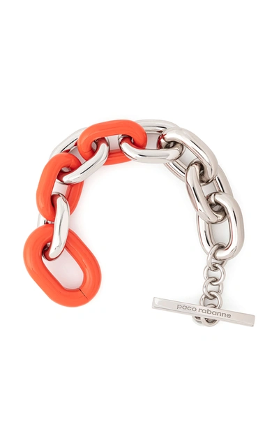 Shop Rabanne Women's Xl Link Bracelet In Orange