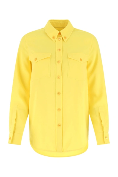 Shop Burberry Yellow Polyester Shirt  Yellow  Donna 6