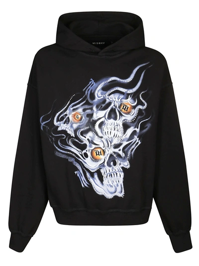 Shop Misbhv Drums Of Death Printed Hoodie In Black