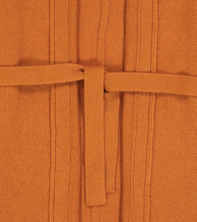Shop The Row Huey Belted Cashmere Cardigan In Burnt Orange