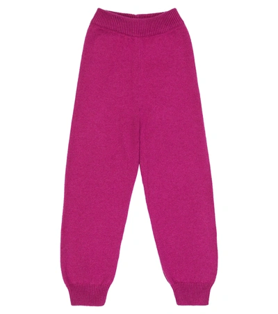 Shop The Row Louie Cashmere Sweatpants In Fuchsia