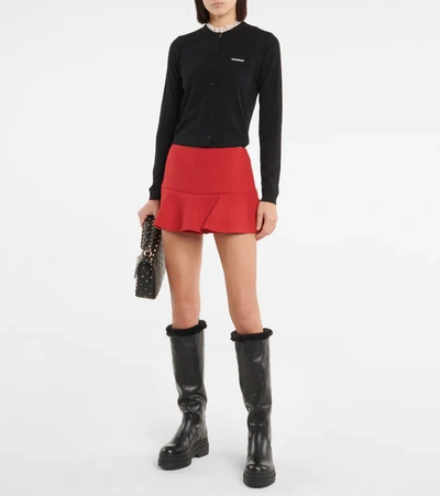 Shop Redv Leather Knee-high Boots In Nero/nero