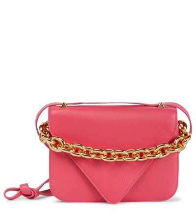 BOTTEGA VENETA MOUNT SMALL LEATHER SHOULDER BAG P00607297