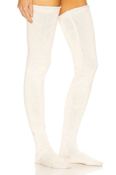 Shop Aisling Camps Long Socks In Ivory